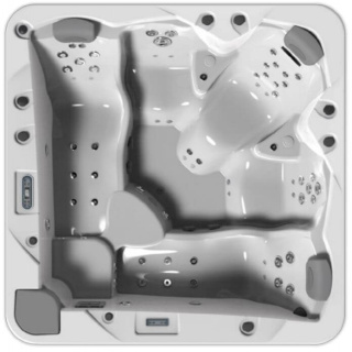 Wanna SPA AstralPool Evolution 233x233x91cm, biały, 5 miejsc, obudowa Grafit, LumiPlus, Audio Bluetooth, ECOSpa, WiFi