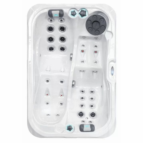 Wanna SPA z hydromasażem Passion Spas Indulgence (214х143х63 cm), srebrno-biały