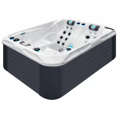 Wanna SPA z hydromasażem Passion Spas Soulmate (213х165х84 cm), srebrno-biały