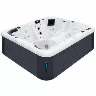 Wanna SPA z hydromasażem Passion Spas Repose (254х204х85 cm), srebrno-biały