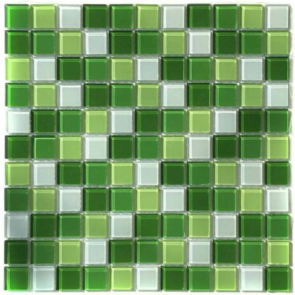 Mozaika szklana Сristall Green Light (25x25x4 mm) Aquaviva