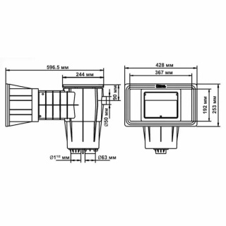 Skimmer do basenu betonowego Kripsol SKAL.C Wide 60111200000