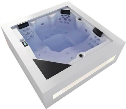 Wanna SPA AstralPool NEW'ART 220x220x78cm, biały, 5 miejsc, PureLine, Audio Bluetooth, ECOSpa, WiFi Touch