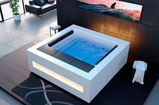 Wanna SPA AstralPool Pure 220x220x78cm, biały, 4 miejsca, PureLine, Audio Bluetooth, ECOSpa