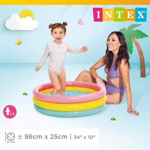 Brodzik dmuchany 3 kolory 86 x 25 cm INTEX 58924 INTEX