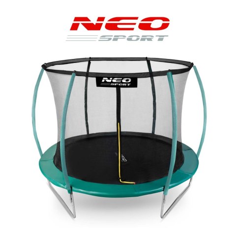 Trampolina ogrodowa 10ft/312cm z siatką, profilowanymi słupkami i drabinką Neo-Sport