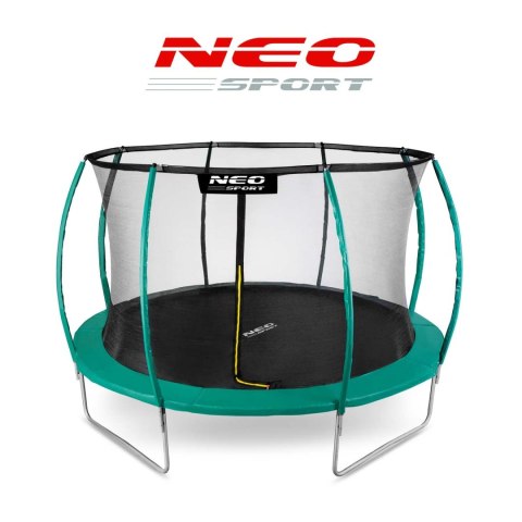 Trampolina ogrodowa 14ft/435cm z siatką, profilowanymi słupkami i drabinką Neo-Sport Neo-Sport