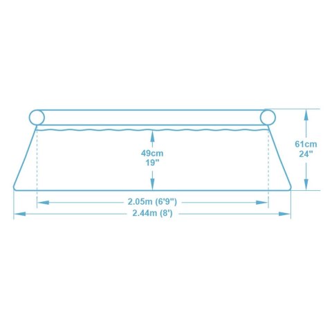 Basen ogrodowy rozporowy 244 x 61 cm 9w1 Bestway 57450 Bestway