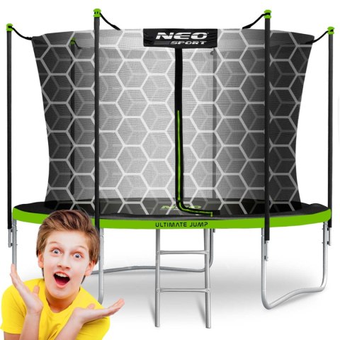 Trampolina ogrodowa 10ft/312cm z siatką wewnętrzną i drabinką Neo-Sport Neo-Sport