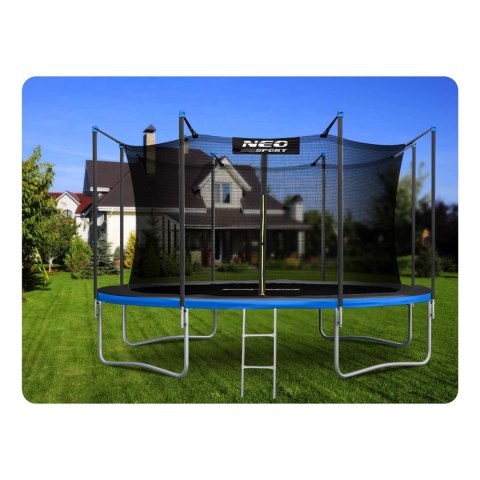 Trampolina ogrodowa 12ft/374cm z siatką wewnętrzną i drabinką Neo-Sport Neo-Sport