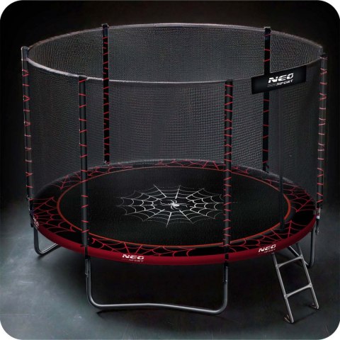 Trampolina ogrodowa 10ft/312cm z siatką zewnętrzną i drabinką Neo-Sport Neo-Sport