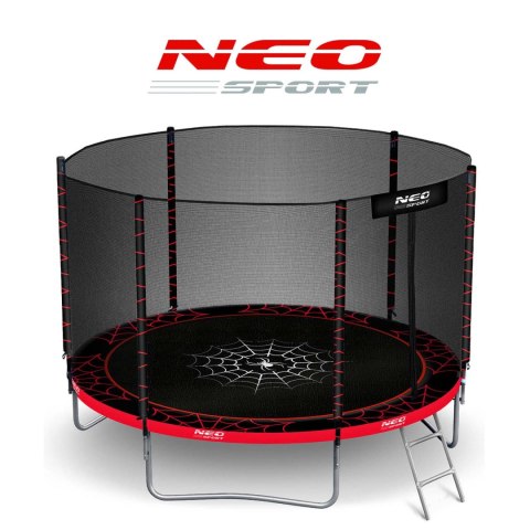 Trampolina ogrodowa 10ft/312cm z siatką zewnętrzną i drabinką Neo-Sport Neo-Sport