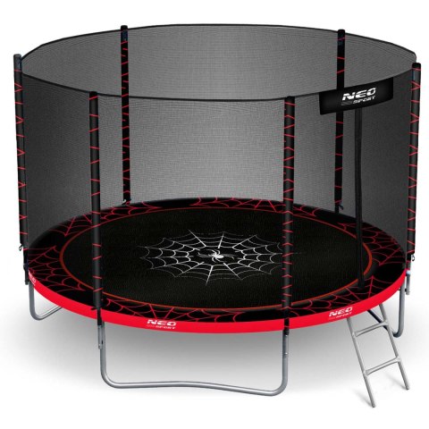 Trampolina ogrodowa 10ft/312cm z siatką zewnętrzną i drabinką Neo-Sport Neo-Sport