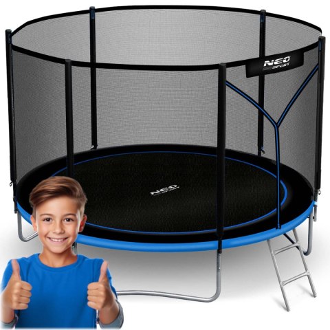 Trampolina ogrodowa 10ft/312cm z siatką zewnętrzną i drabinką Neo-Sport Neo-Sport