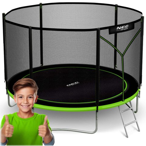 Trampolina ogrodowa 10ft/312cm z siatką zewnętrzną i drabinką Neo-Sport Neo-Sport