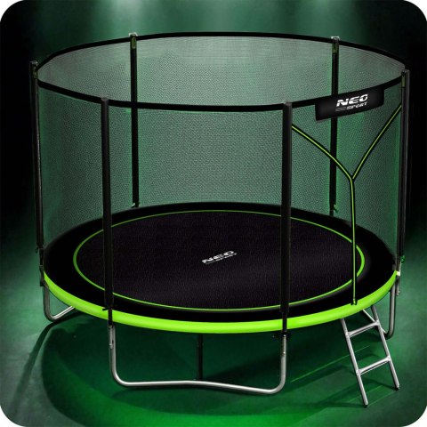 Trampolina ogrodowa 10ft/312cm z siatką zewnętrzną i drabinką Neo-Sport Neo-Sport