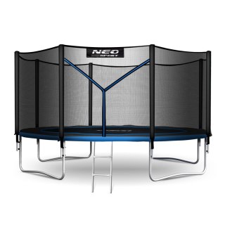 Trampolina ogrodowa 12ft/374cm z siatką zewnętrzną i drabinką Neo-Sport Neo-Sport