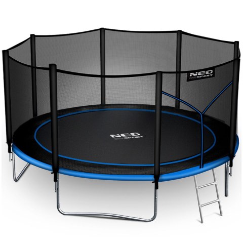 Trampolina ogrodowa 12ft/374cm z siatką zewnętrzną i drabinką Neo-Sport Neo-Sport