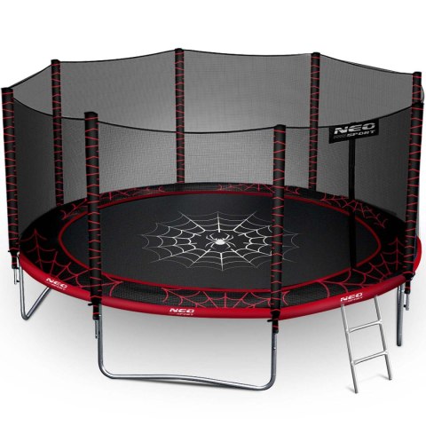 Trampolina ogrodowa 13ft/404cm z siatką zewnętrzną i drabinką Neo-Sport Neo-Sport