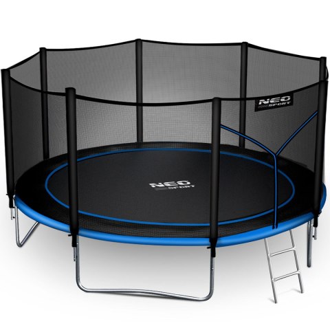 Trampolina ogrodowa 13ft/404cm z siatką zewnętrzną i drabinką Neo-Sport Neo-Sport