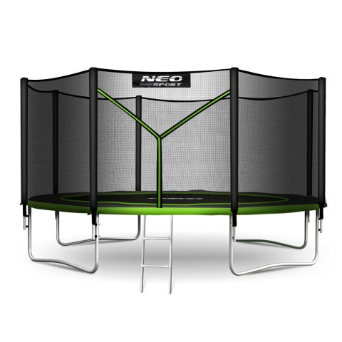 Trampolina ogrodowa 13ft/404cm z siatką zewnętrzną i drabinką Neo-Sport Neo-Sport