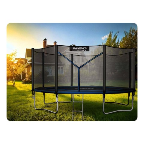 Trampolina ogrodowa 14ft/435cm z siatką zewnętrzną i drabinką Neo-Sport Neo-Sport