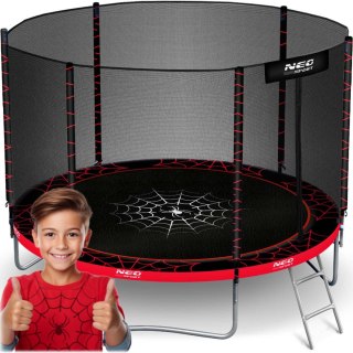 Trampolina ogrodowa 8ft/252cm z siatką zewnętrzną i drabinką Neo-Sport Neo-Sport