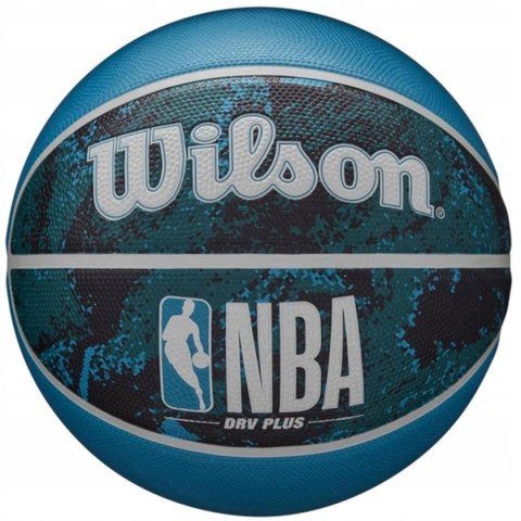 PIŁKA DO KOSZYKÓWKI WILSON NBA DRV PLUS VIBE WZ3012602XB7 R.7 czarno niebieska WILSON