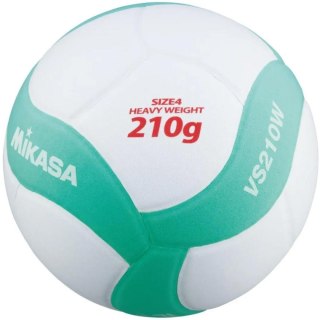 PIŁKA SIATKOWA MIKASA VS210W KIDS MINI R.4 210g biało/zielona MIKASA