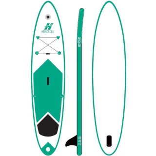 ZESTAW DESKA SUP 150KG DMUCHANA HONOLULU 320x76x15CM ZIELONA XQMAX