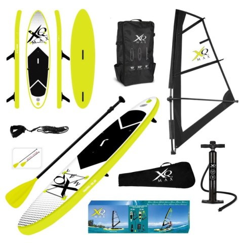 ZESTAW - DESKA SUP 150KG DMUCHANA SURF 305x76x15CM Z ŻAGLEM XQMAX