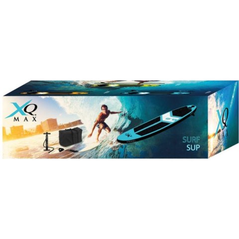 ZESTAW - DESKA SUP 90KG DMUCHANA SURF 245x57x10CM BLUE XQMAX