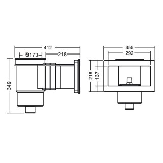 Skimmer do basenu betonowego Emaux EM0020C Wide Emaux