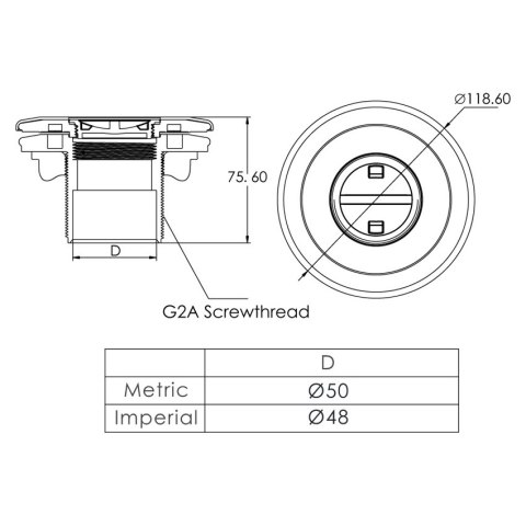 Dysza ssąca do basenów foliowych Emaux EM2836 Emaux