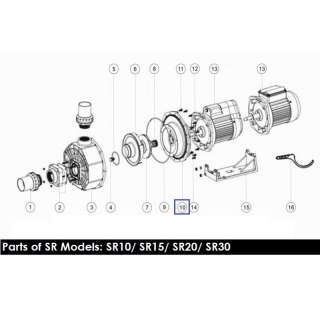 Kołnierz pompy Emaux SB/SR 01021013 Emaux