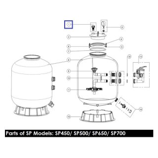 Korek powietrzny do filtrów Emaux serii SP (89010701) Emaux