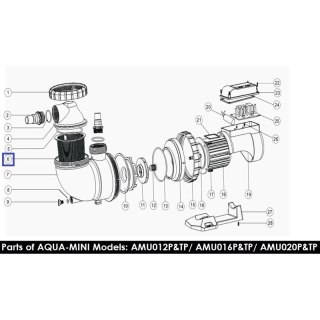 Koszyczek filtra wstępnego pompy Emaux AMU (1111104) Emaux
