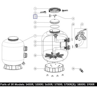 Manometr Emaux 06011029 w obudowie stalowej Emaux