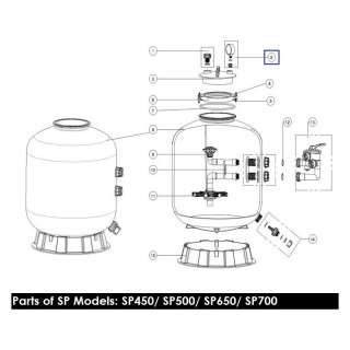 Manometr Emaux PPG50 06021009 tworzywo sztuczne Emaux