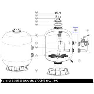 Pierścień uszczelniający 02011127 Emaux mufy zaworu MPV04 (S700-S1200) Emaux