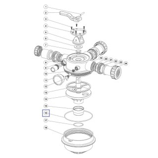 Pierścień uszczelniający Emaux pokrywy zaworu MPV-05 2011021 Emaux