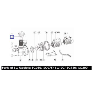 Pierścień uszczelniający do pokrywy pompy Emaux SC (02021088new/02011077) Emaux