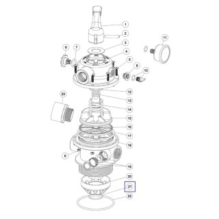 Pierścień uszczelniający dyfuzora Emaux zaworu MPV-05 2011016 Emaux