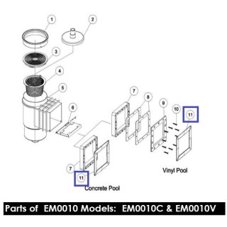 Ramka do skimmera EMAUX Standard EM0010 01051049 Emaux