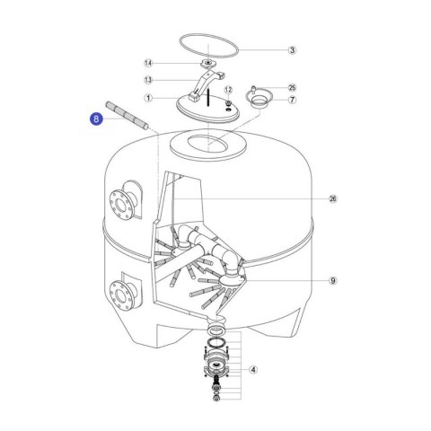 Separator filtra 110 mm Kripsol (2 szt.) RFD0110.10R (lub R081BC.A) Kripsol