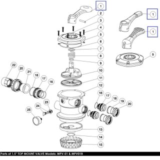 Uchwyt zaworu Emaux MPV-01 Emaux