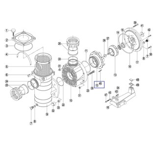 Dyfuzor Kripsol KAN/KT 500/600/750 - RPUM0012.06R/ RBH0006.05R BCP500-750 Kripsol