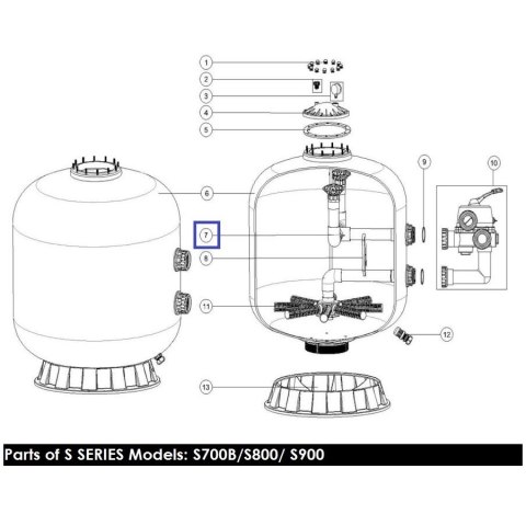 Dyfuzor filtra Emaux S700 (B) 89011203 Emaux Dyfuzor filtra Emaux S700 (B) 89011203 Emaux