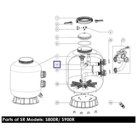 Dyfuzor filtra Emaux S800 89011210 Emaux Dyfuzor filtra Emaux S800 89011210 Emaux