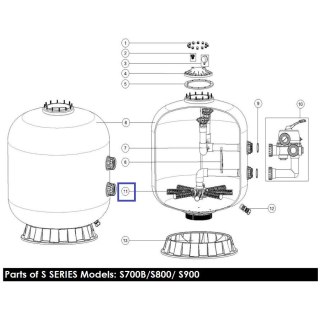 Dysza filtra do basenu Emaux V700B Emaux